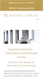 Mobile Screenshot of musenhof-zahnklinik.de